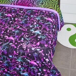 Dolls Kill Cyber Garden Mushroon Duvet Cover